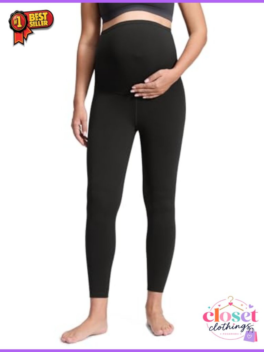 Maternity Leggings 25in High Waist Butterluxe Active Yoga Pants